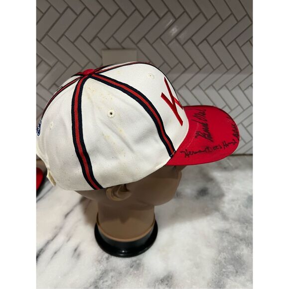 KC Monarchs Signed Hat Negro Leagues Ford Promo Cap Big Boy Headgear Baseball - Picture 4 of 9